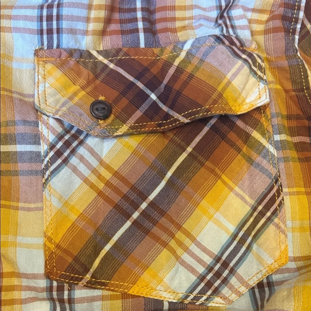 The North Face Plaid Short Sleeve Shirt Large